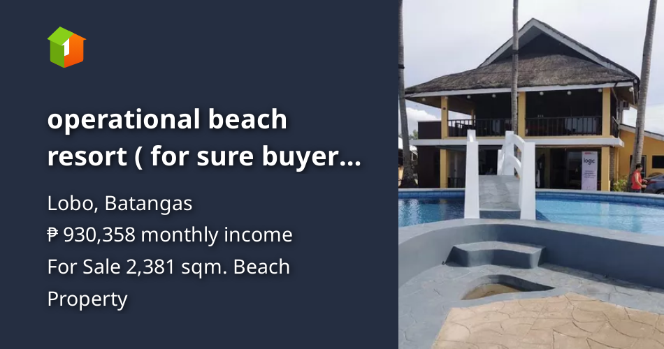 Operational beach resort ( for sure buyer only no to agent ) [Beach
