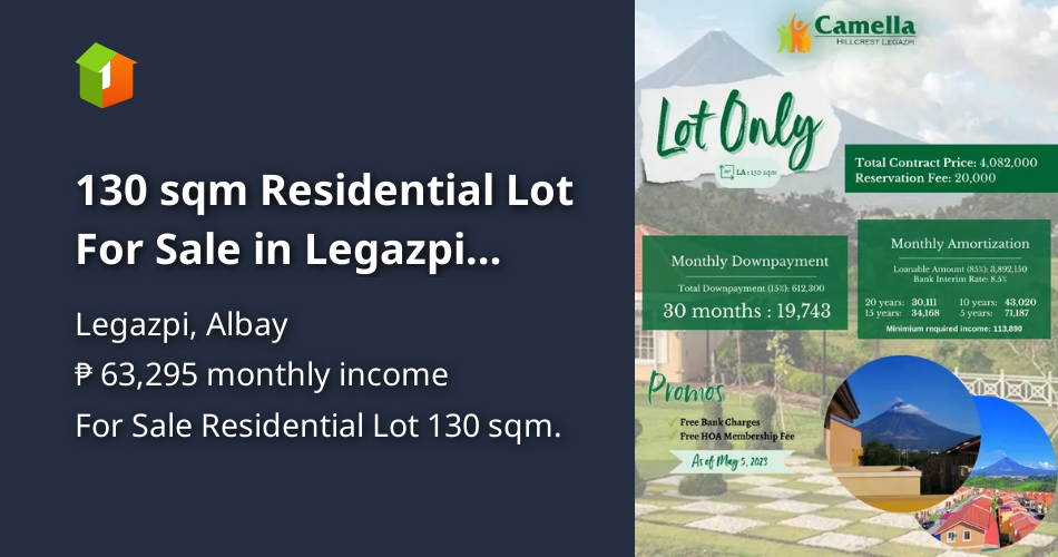 130 sqm Residential Lot For Sale in Legazpi Albay [Lot 🚜] (May 2023) in