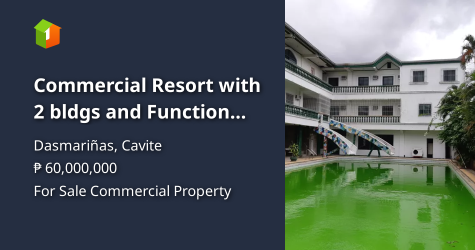 Commercial Resort with 2 bldgs and Function Halls For Sale in Cavite