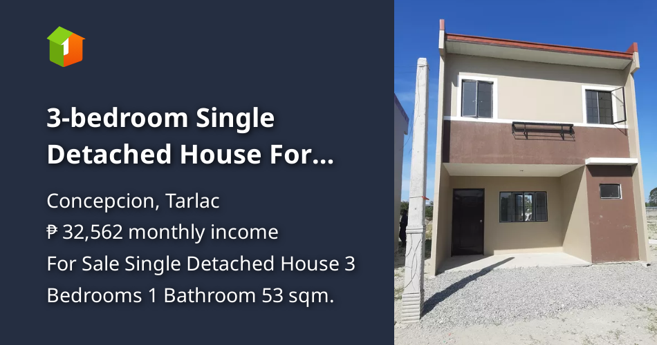 3bedroom Single Detached House For Sale in Concepcion Tarlac [House and Lot 🏘️] (April 2022) in
