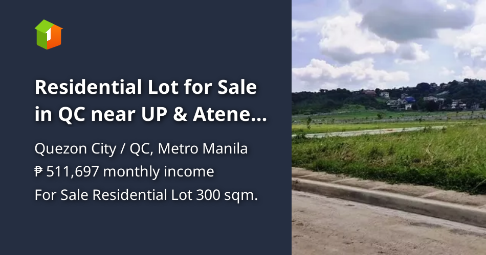 Residential Lot for Sale in QC near UP & Ateneo Acropolis Loyola [Lot