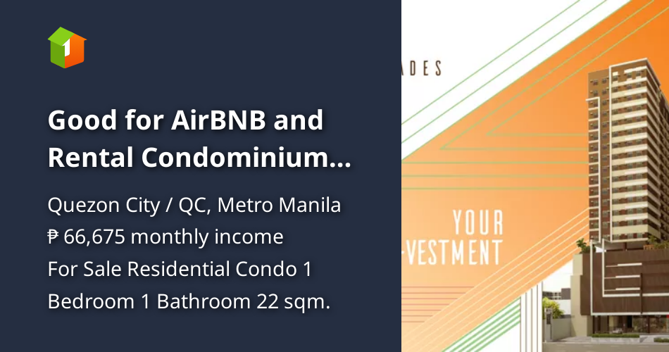 Good for AirBNB and Rental Condominium near Ateneo De Manila [Condo 🏙️