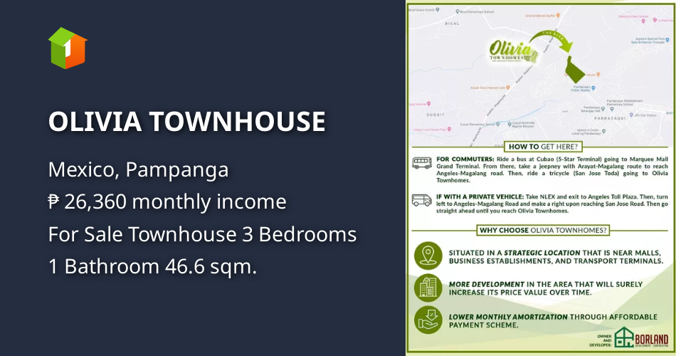 OLIVIA TOWNHOUSE [House and Lot 🏘️] (July 2021) in Mexico, Pampanga for