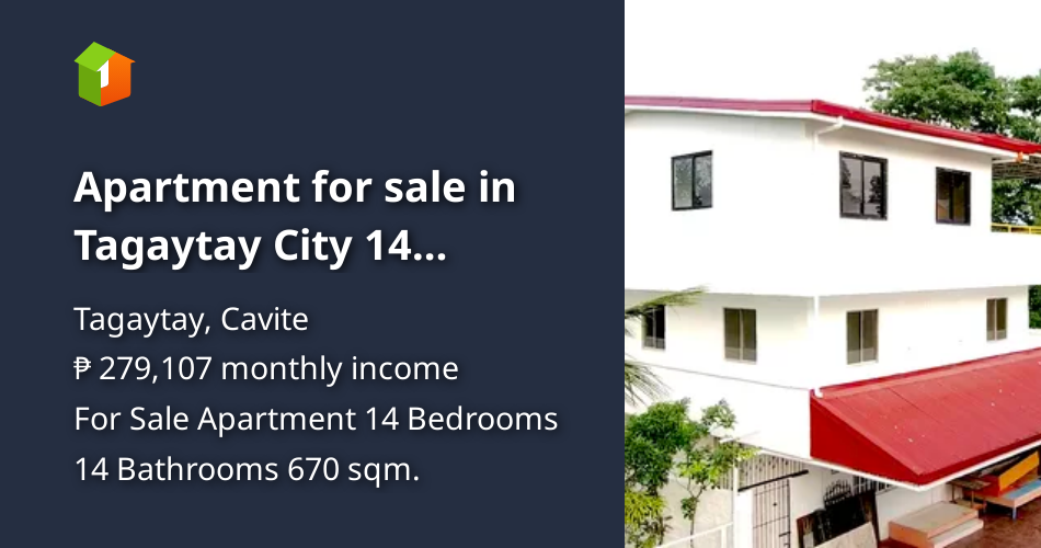 Apartment for sale in Tagaytay City 14 Spacious Bedroom [Condo 🏙️