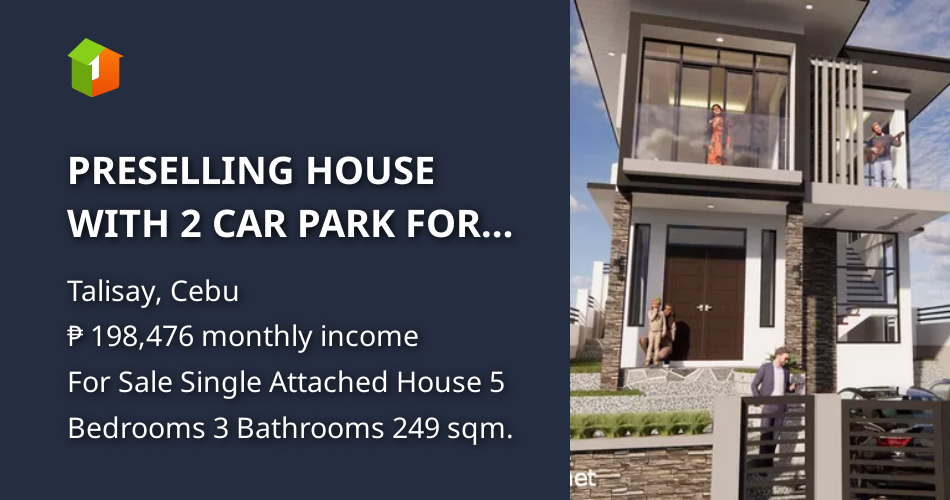 PRESELLING HOUSE WITH 2 CAR PARK FOR SALE IN TALISAY CITY CEBU [House
