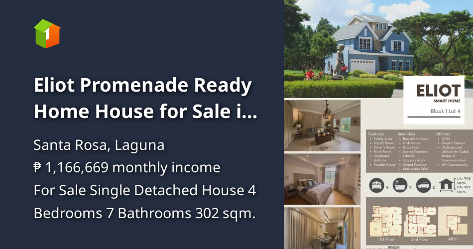 Eliot Promenade Ready Home House for Sale in Santa Rosa Laguna [House