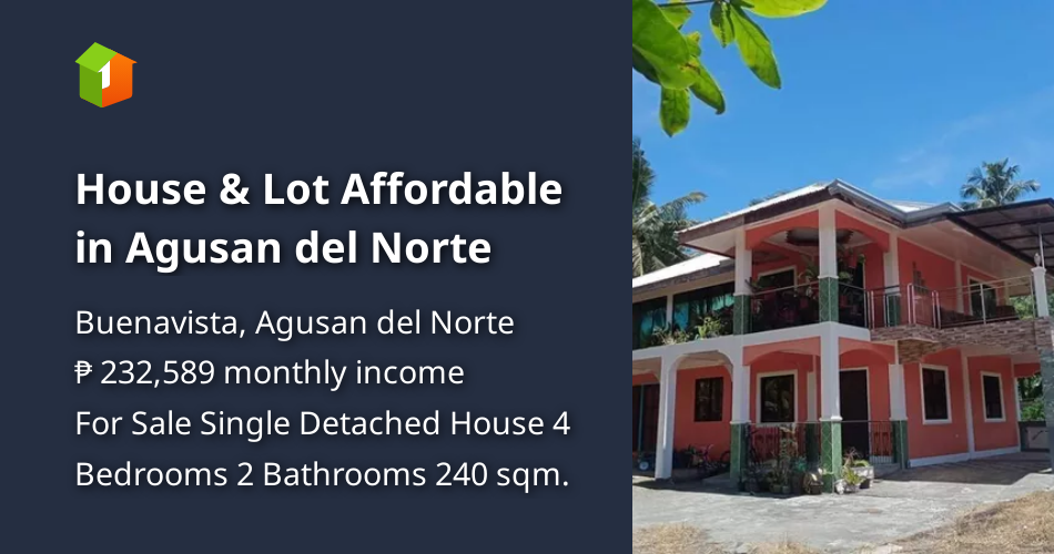 House & Lot Affordable in Agusan del Norte [House and Lot 🏘️] (August