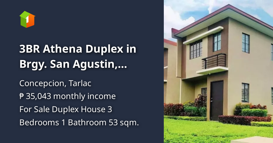 3BR Athena Duplex in Brgy. San Agustin, Concepcion, Tarlac [House and