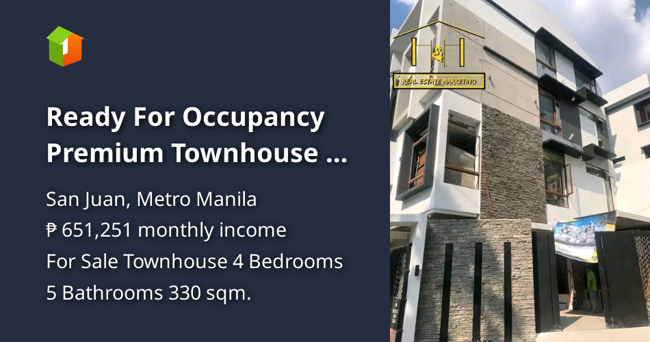 Ready For Occupancy Premium Townhouse 4 Bedroom 5 Toilet & Bath For ...