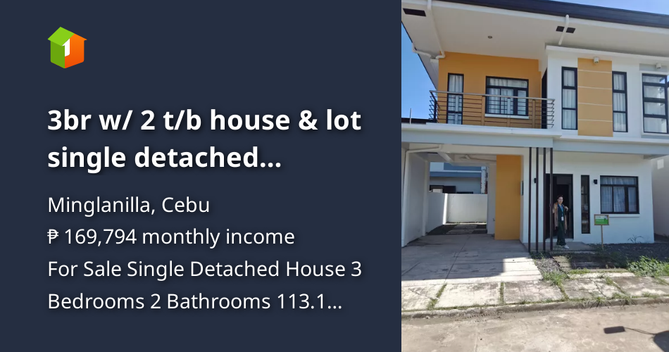 3br w/ 2 t/b house & lot single detached TUNGHAAN MINGLANILLA CEBU