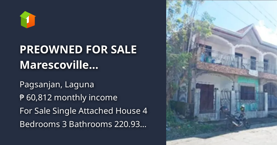 PREOWNED FOR SALE Marescoville Subdivision,Pagsanjan, Laguna [House and