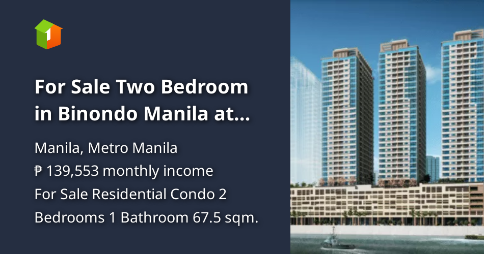 For Sale Two Bedroom in Binondo Manila at Four Season Riviera [Condo 🏙️