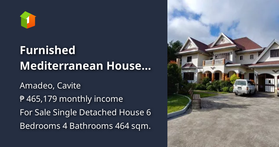 Mansion House for Sale in Amadeo Cavite Fully Furnished [House and Lot 🏘️] (April 2024) in
