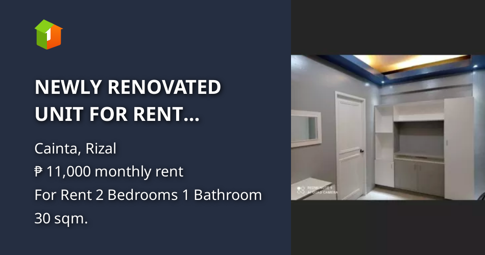 NEWLY RENOVATED UNIT FOR RENT CAINTA/PASIG [Condo 🏙️] (February 2023