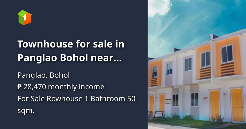 Townhouse for sale in Panglao Bohol near Panglao white beaches [Houses