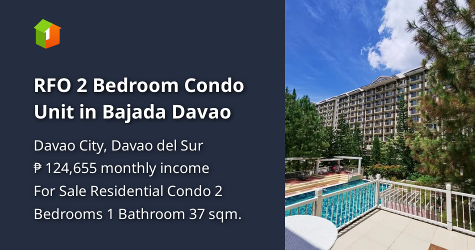 RFO 2 Bedroom Condo Unit in Bajada Davao [Condo 🏙️] (February 2023) in