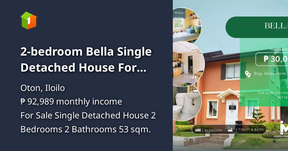 2bedroom Bella Single Detached House For Sale in Oton Iloilo [House