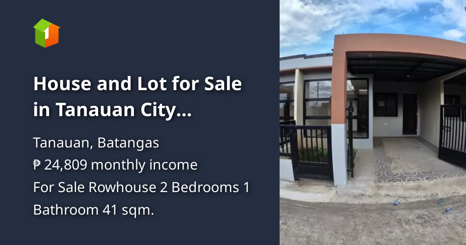 House and Lot for Sale in Tanauan City Batangas [House and Lot 🏘️