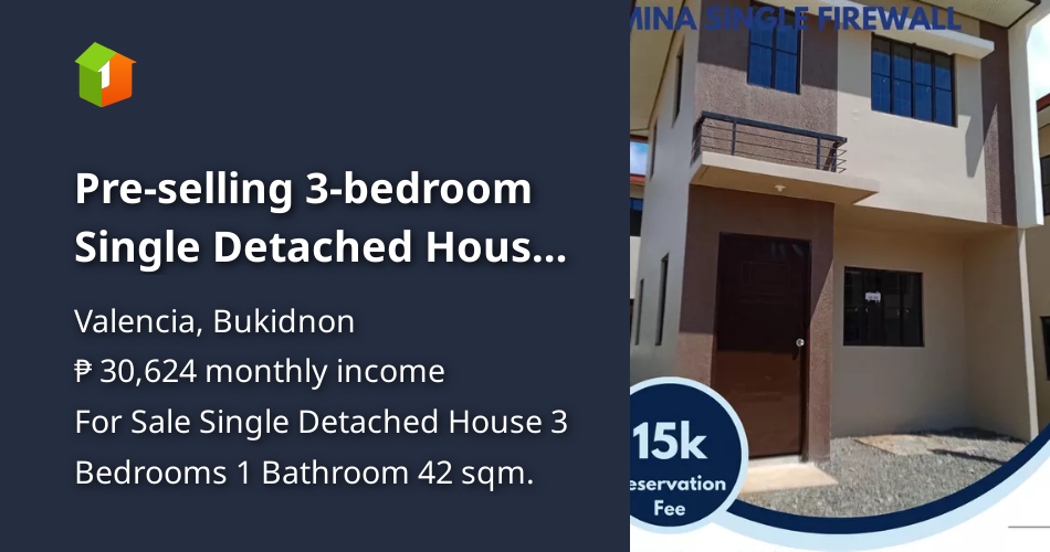 Preselling 3bedroom Single Detached House for Sale in Valencia [House