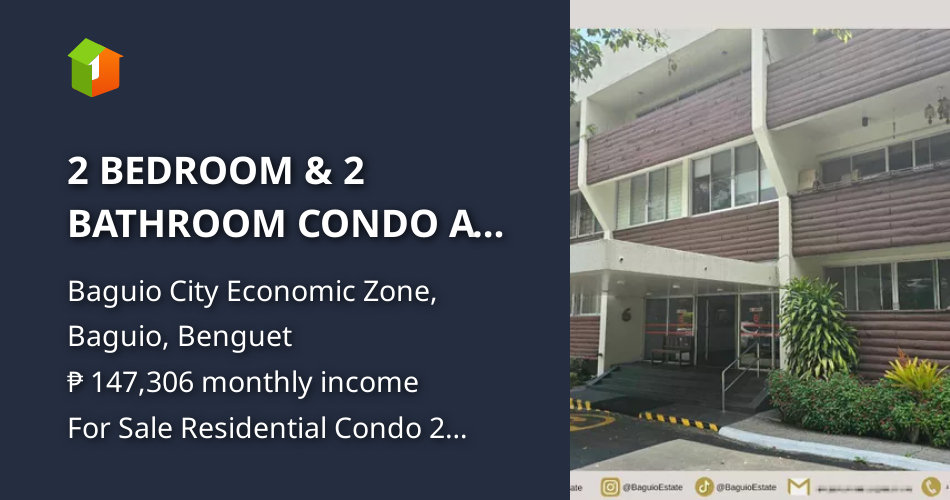 2 BEDROOM & 2 BATHROOM CONDO AT EUROPA LEGARDA, BAGUIO CITY [Condo 🏙️