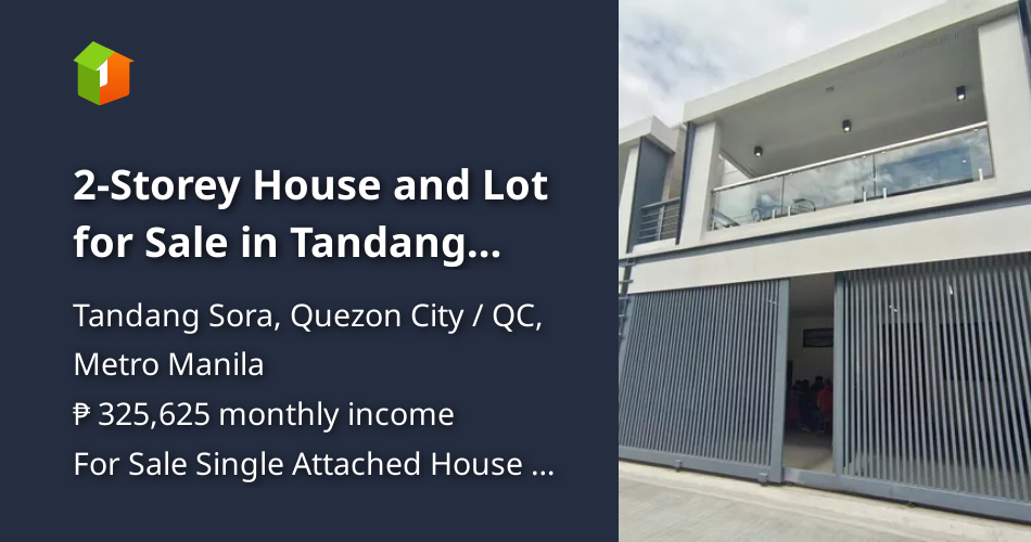 2-Storey House and Lot for Sale in Tandang Sora Quezon City [Houses and ...