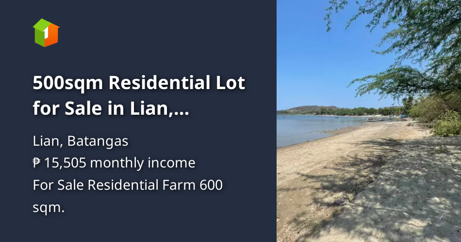 500sqm Residential Lot for Sale in Lian, Batangas (Free Kubo & Fence