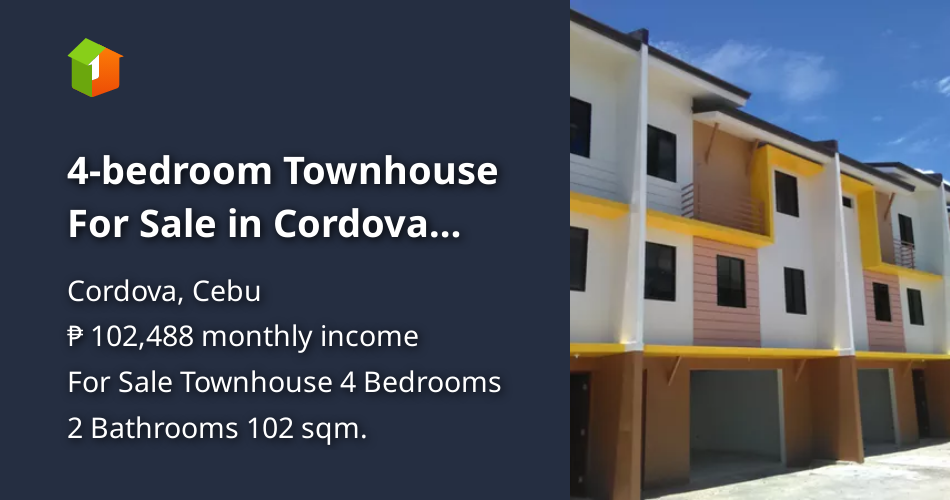 4bedroom Townhouse For Sale in Cordova Cebu [House and Lot 🏘️] (July