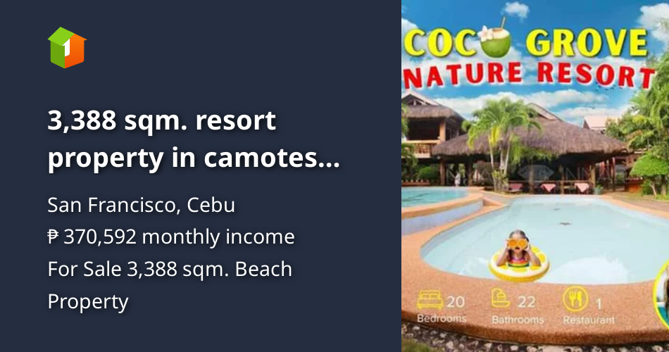 3,388 sqm. resort property in camotes island , San Francisco [Beach