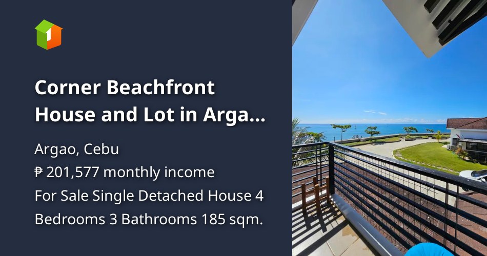 Corner Beachfront House and Lot in Argao, Cebu [House and Lot 🏘️