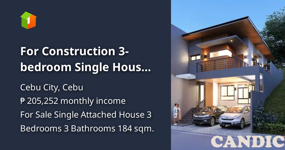 For Construction 3bedroom Single House For Sale in Cebu City Cebu