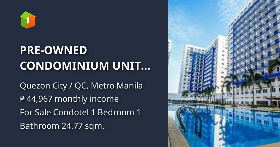 PREOWNED CONDOMINIUM UNIT IN GRASS RESIDENCES NEAR SM NORTH EDSA