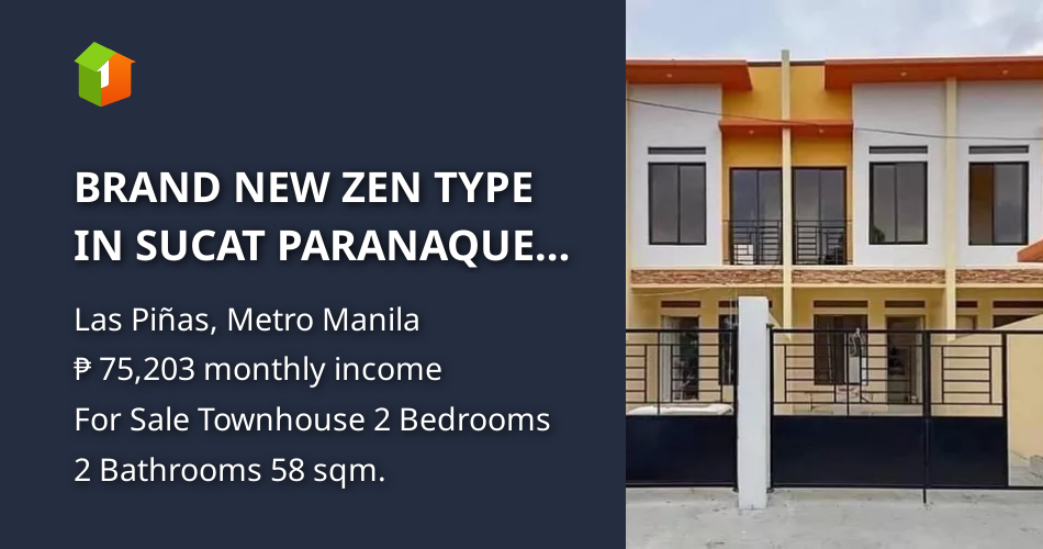 BRAND NEW ZEN TYPE IN SUCAT PARANAQUE FOURTH ESTATE NEAR SM BF [House