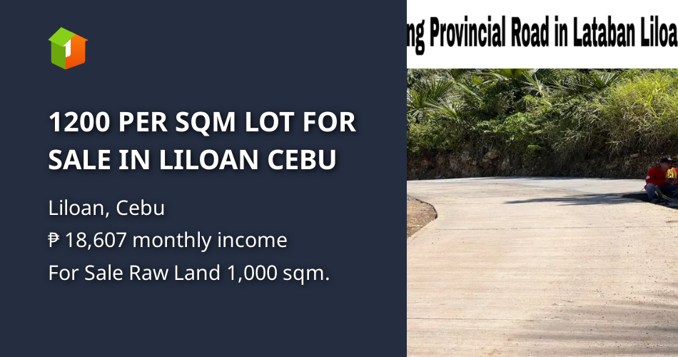 1200 PER SQM LOT FOR SALE IN LILOAN CEBU [Lot 🚜] (August 2024) in Liloan, Cebu for sale