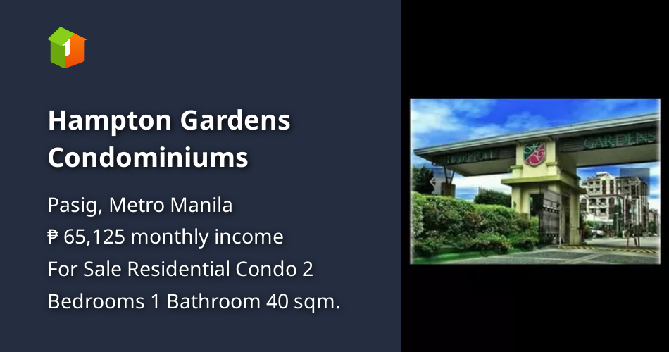 Hampton Gardens Condominiums [Condo 🏙️] (August 2021) in Pasig, Metro