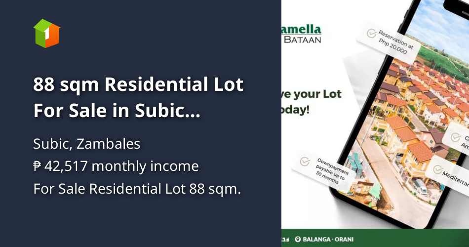 88 sqm Residential Lot For Sale in Subic Zambales [Lot 🚜] (February