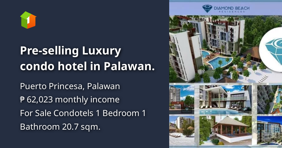 Preselling Luxury condo hotel in Palawan. [Condo 🏙️] (July 2022) in