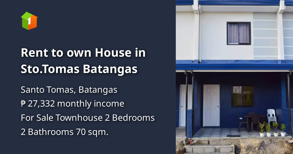 Rent to own House in Sto.Tomas Batangas [Houses and Lots 🏘️] (January