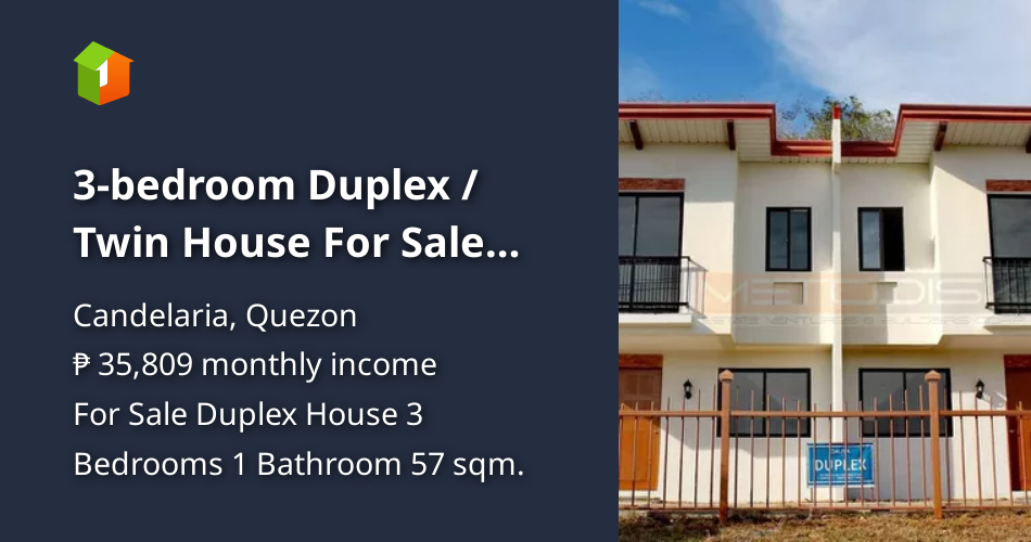 3bedroom Duplex / Twin House For Sale thru PagIBIG in Candelaria [House and Lot 🏘️] (January
