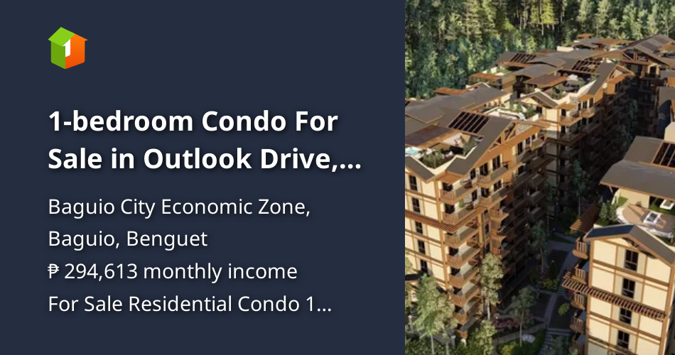 1bedroom Condo For Sale in Outlook Drive, Baguio City [Condo 🏙️
