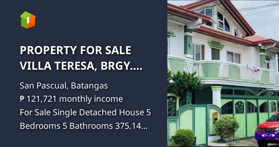 PROPERTY FOR SALE VILLA TERESA, BRGY. SAMBAT, SAN PASCUAL, BATANGAS [House and Lot 🏘️] (December