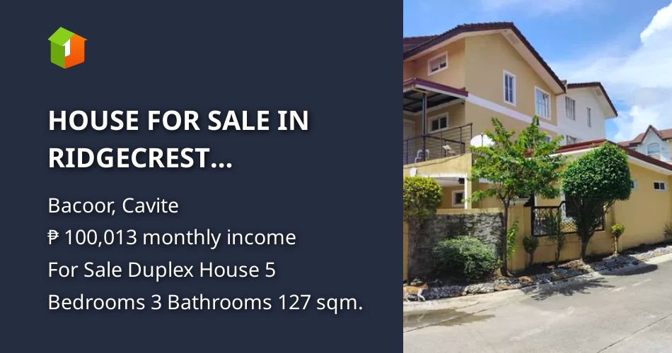 HOUSE FOR SALE IN RIDGECREST SUBDIVISION BACOOR MOLINO CAVITE [Houses