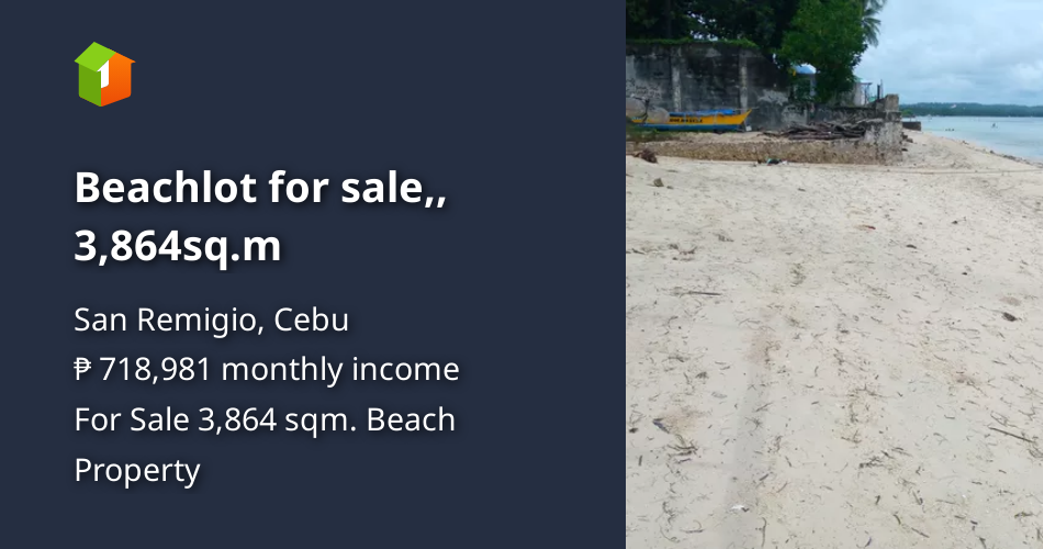 Beachlot for sale,, 3,864sq.m [Beach Property 🏖️] (June 2024) in San