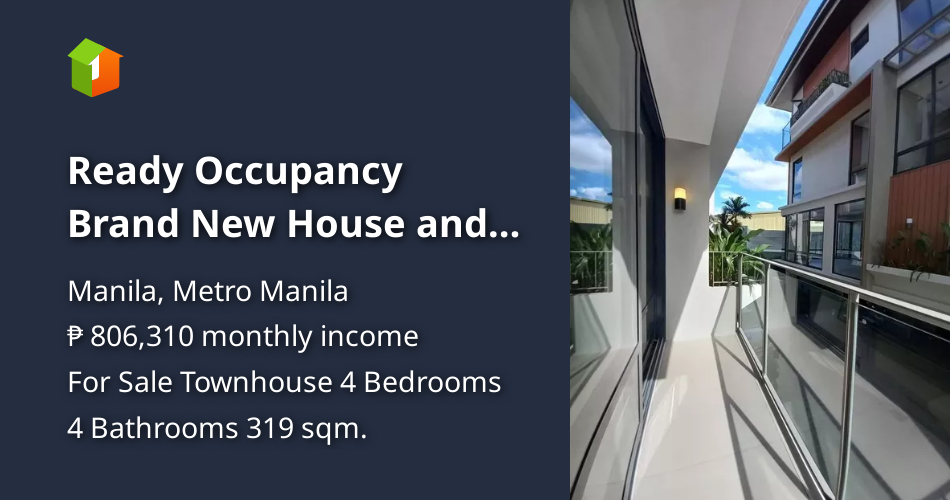 Ready Occupancy Brand New House and lot for sale in Paco Manila [House