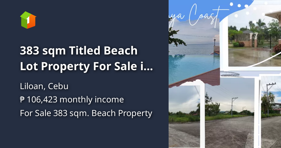 383 sqm Titled Beach Lot Property For Sale in Liloan Cebu [Beach