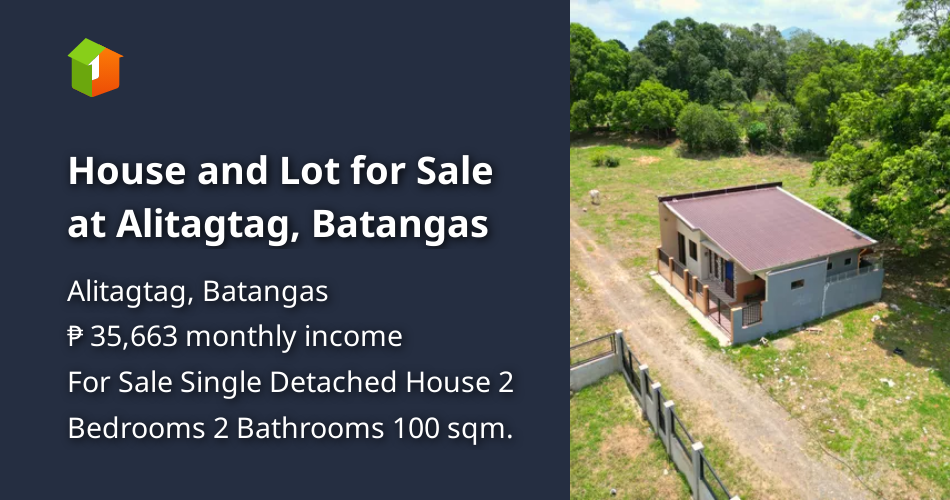 House and Lot for Sale at Alitagtag, Batangas [House and Lot 🏘️] (July ...