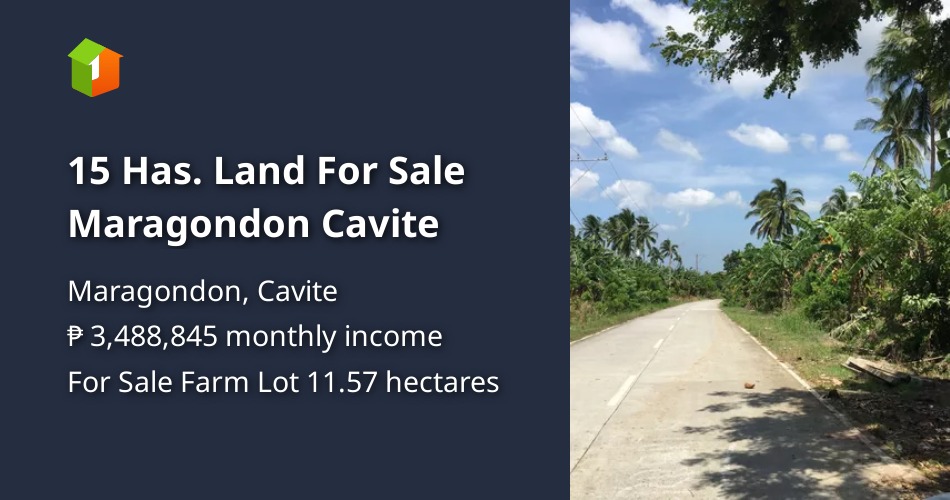 15 Has. Land For Sale Maragondon Cavite [Lot 🚜] (September 2024) in
