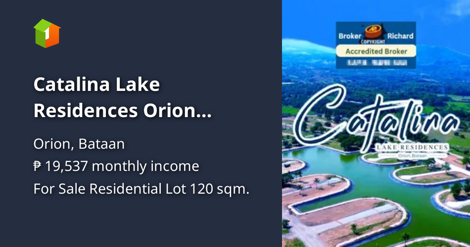 Catalina Lake Residences Orion Bataan Subdivision Lots (new in 2023