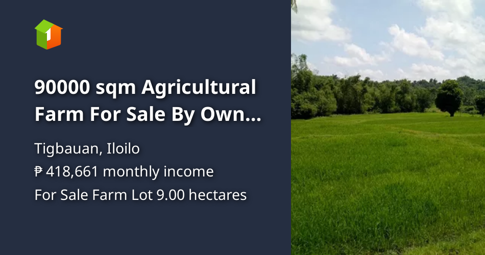 90000 sqm Agricultural Farm For Sale By Owner in Tigbauan Iloilo [Lots