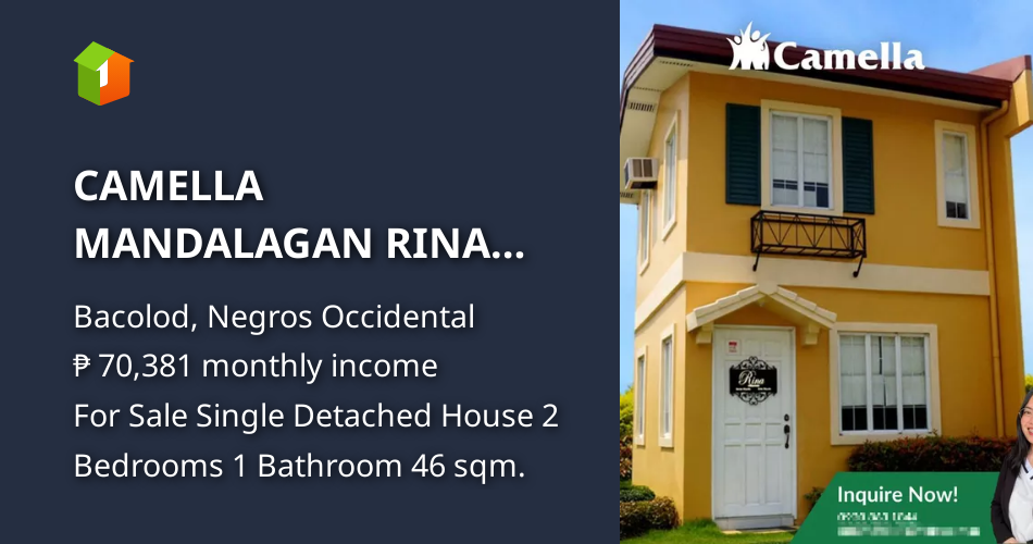 CAMELLA MANDALAGAN RINA MODEL HOUSE AND LOT FOR SALE IN BACOLOD CITY