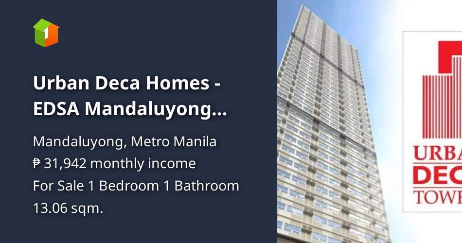 Urban Deca Homes EDSA Mandaluyong Rent to Own!!! Lipat Agad!!! [Condo